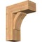 Ekena Millwork Thorton Block Smooth Bracket w/ Offset Brace, Western Red Cedar, 7 1/2"W x 18"D x 22"H BKT0806X18X22THR05SWR - alternate 1